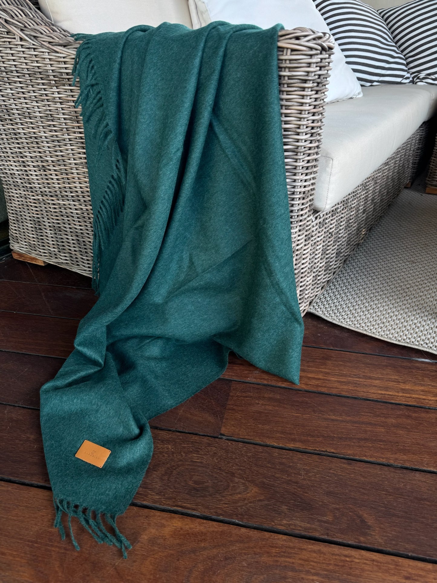 Manta lisa verde