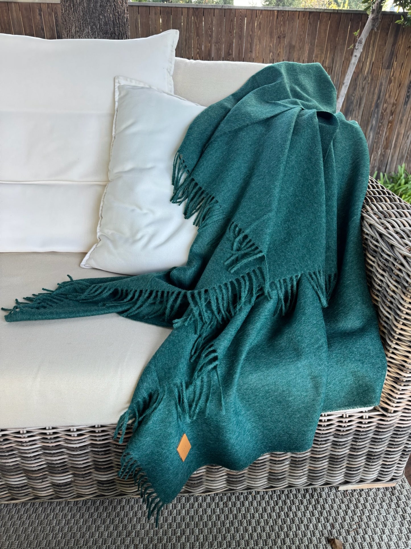 Manta lisa verde